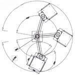 Консоль подвесная моторизированная одноплечевая SMSP-90-SCHONN h1