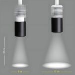Оглядова LED лампа, фокус, з ручкою та підставкою, біла, Luxamed
